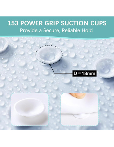 Tapete de Baño Antideslizante Beciway Amarillo 53 cm Redondo