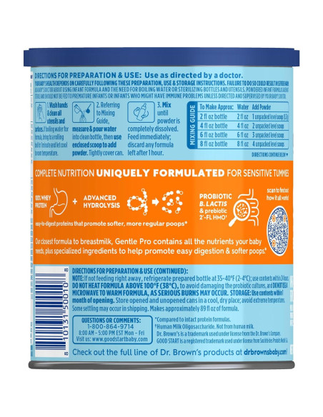 Fórmula Infantil Good Start Dr. Brown's Gentle Pro 348g