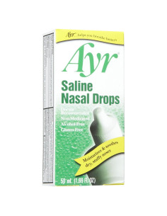 Gotas Nasales Salinas Ayr 47.9 ml - Alivio Alergias y Resfriados