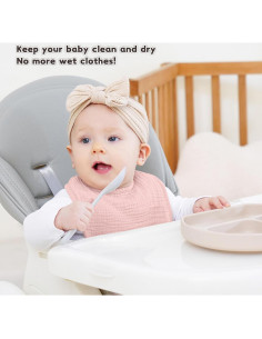 Baberos de Muselina Susurration 10 Pack Ajustables para Bebés 2