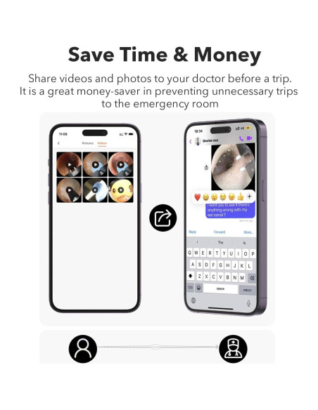Bebird M9 Kit de Limpieza de Oídos con Cámara 1080p HD