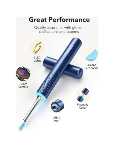 Bebird M9 Kit de Limpieza de Oídos con Cámara 1080p HD