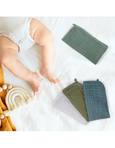 20 Pañales de Eructo Buryeah 50x25 cm Algodón Absorbente