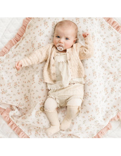 Manta de Muselina Konssy para Bebés 101.6x91.4cm Floral 2