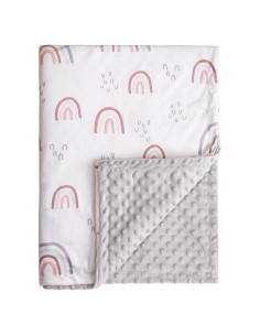 Manta para Bebés Soarwg Kids 76x102 cm Arcoíris Suave Unisex