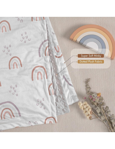 Manta para Bebés Soarwg Kids 76x102 cm Arcoíris Suave Unisex Manta para Bebés Soarwg Kids 76x102 cm Arcoíris Suave Unisex