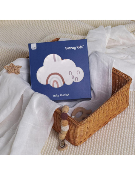 Manta para Bebés Soarwg Kids 76x102 cm Arcoíris Suave Unisex Manta para Bebés Soarwg Kids 76x102 cm Arcoíris Suave Unisex