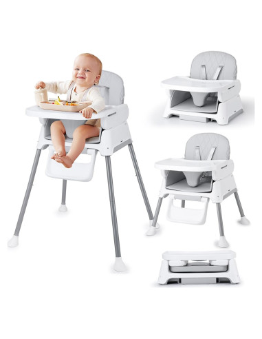 Silla Alta 3 en 1 Bellababy Ajustable para Bebés y Niños