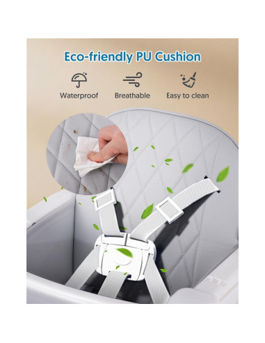 Silla Alta 3 en 1 Bellababy Ajustable para Bebés y Niños