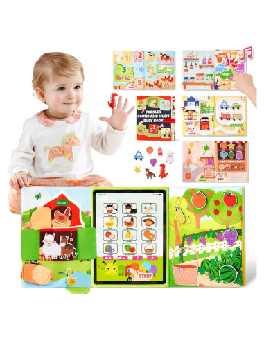 Libro Ocupado Montessori Goli Toys con Sonido 23.5x18.5cm