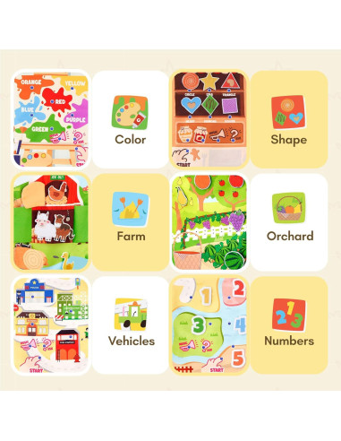 Libro Ocupado Montessori Goli Toys con Sonido 23.5x18.5cm