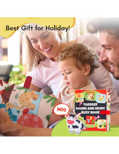 Libro Ocupado Montessori Goli Toys con Sonido 23.5x18.5cm