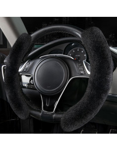 Cubierta de Volante de Peluche CAR PASS Universal 38-40 cm 2