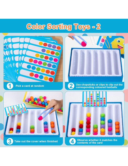 Juguetes de Conteo y Clasificación de Colores Meifannao 3-6 Años