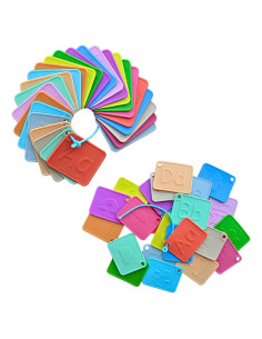 Tarjetas de Flash del Alfabeto SiliABCs - Silicona Segura 26 Piezas