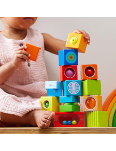 Bloques de Madera HABA con Sonidos para Niños 1-3 Años 2