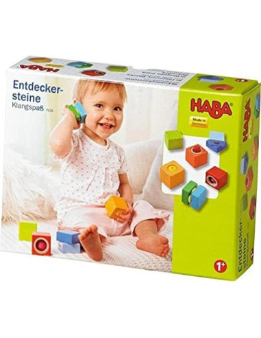 Bloques de Madera HABA con Sonidos para Niños 1-3 Años