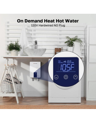Calentador de Agua Eléctrico ThermoMate 4.5kW 120V Compacto