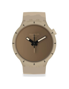 Reloj Unisex Swatch Big Bold Bioceramic 47mm Beige Automático