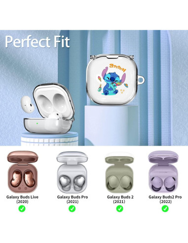 Funda Protectora Dura WOOPIT para Galaxy Buds2 Pro y Live