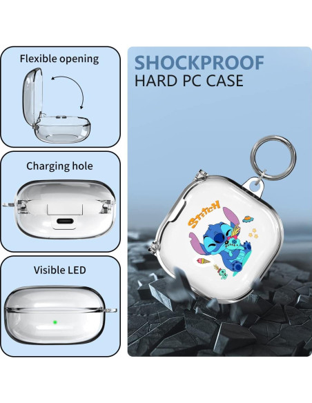 Funda Protectora Dura WOOPIT para Galaxy Buds2 Pro y Live