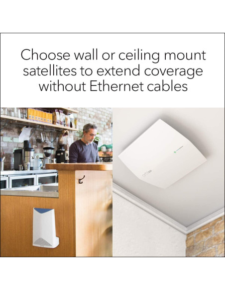 Router WiFi Tri-Banda NETGEAR Orbi Pro SRR60 3Gbps Renovado Router WiFi Tri-Banda NETGEAR Orbi Pro SRR60 3Gbps Renovado