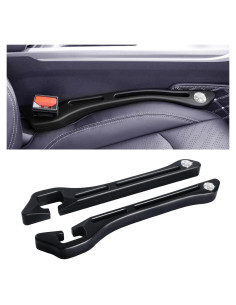 Relleno de Espacio entre Asientos de Coche BQGVGU 2PCS Negro