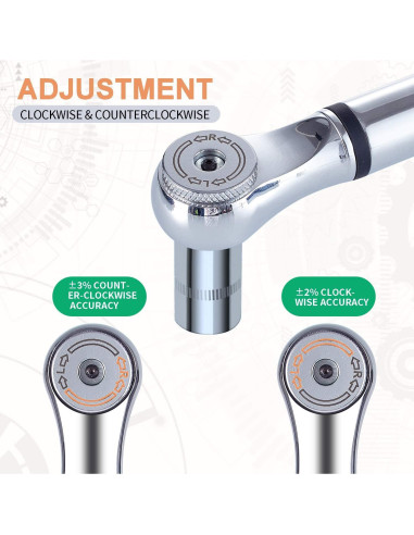 Llave de Torque Digital SOLUDE 1/2" 6.8~135 Nm Portátil