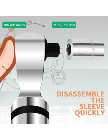 Llave de Torque Digital SOLUDE 1/2" 6.8~135 Nm Portátil