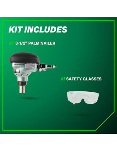 Martillo de Palma Metabo HPT NH90AB 0.59 kg con Nariz Magnética