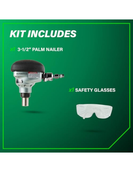 Martillo de Palma Metabo HPT NH90AB 0.59 kg con Nariz Magnética