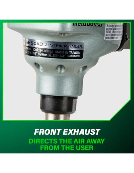 Martillo de Palma Metabo HPT NH90AB 0.59 kg con Nariz Magnética