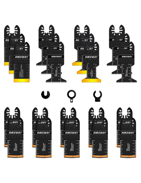 Juego de 22 Hojas de Sierra Oscilante AMZWEI para Bricolaje