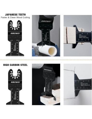 Juego de 22 Hojas de Sierra Oscilante AMZWEI para Bricolaje