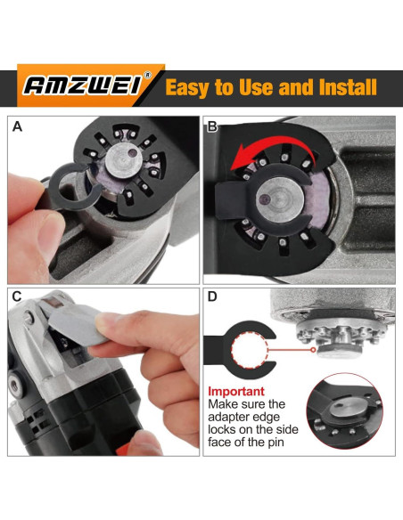 Juego de 22 Hojas de Sierra Oscilante AMZWEI para Bricolaje
