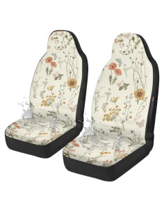 Cubiertas de Asiento de Coche Boho Temdrsuy - 2 Piezas Impermeables