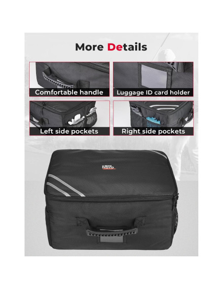 Organizador de Maletero KEMIMOTO para Golf 33L Impermeable Negro