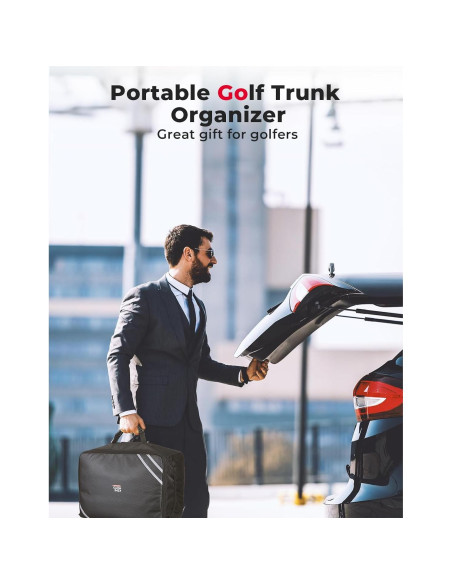 Organizador de Maletero KEMIMOTO para Golf 33L Impermeable Negro