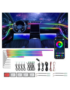 Kit de Luz LED Interior Bphuny 18 en 1 para Automóviles