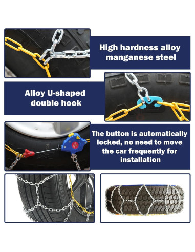 Cadenas de Nieve Automáticas NEOCHIAEVO HKN140 para Neumáticos