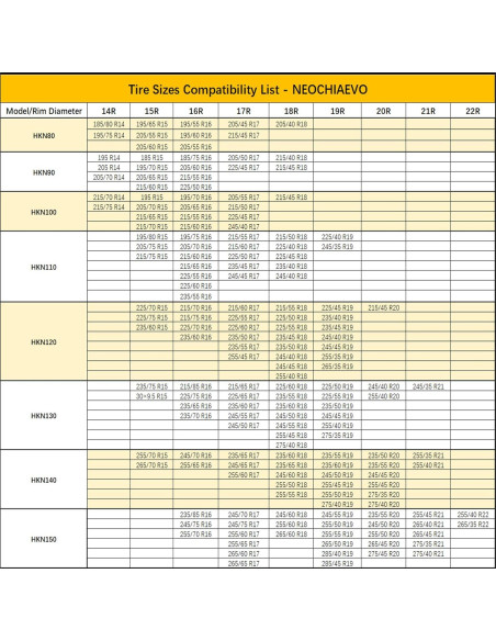 Cadenas de Nieve Automáticas NEOCHIAEVO HKN140 para Neumáticos
