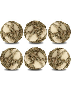 Bola de Hoja de Maíz SunGrow para Conejos y Mascotas - 6 Paquete 2