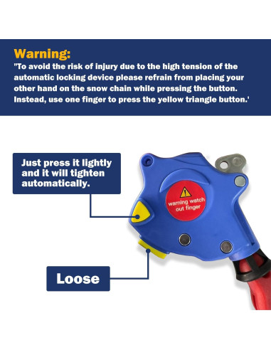 Cadenas de Nieve Automáticas NEOCHIAEVO HKN140 para Neumáticos