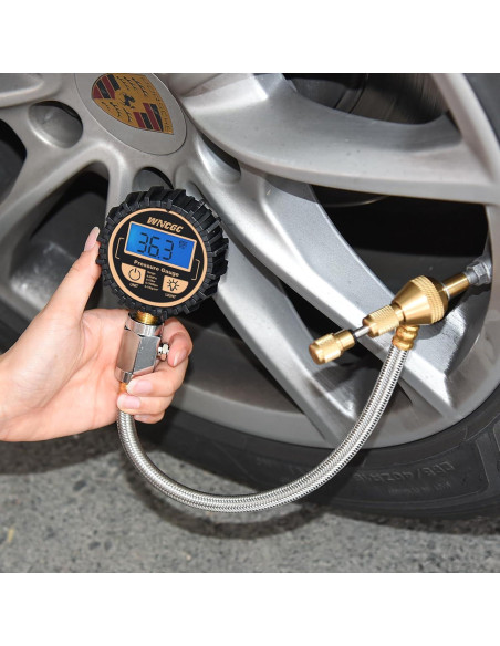 Desinflador de Neumáticos Digital WNCGC 4x4 con Manómetro 0-250 PSI
