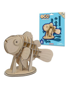 Rompecabezas 3D de Madera Ecológica Pez Payaso Deluxebase