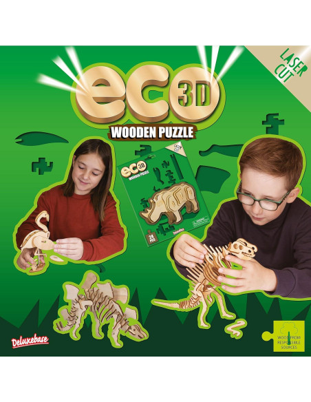 Rompecabezas 3D de Madera Ecológica Pez Payaso Deluxebase