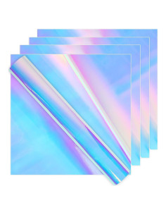 Vinilo Holográfico Permanente IModeur 5 Hojas 30.48x30.48 cm