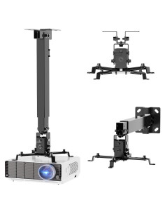 Soporte de Proyector WALI PM-003-B Ajustable Techo/Pared 20kg