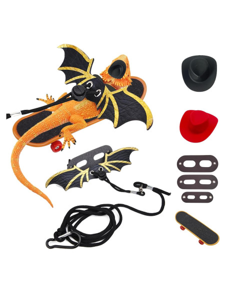 Conjunto de Arnés y Correa para Dragón Barbudo Tezuyok S/M/L