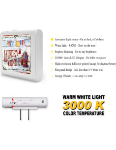 Luz Nocturna LED Art Plates Regulable con Sensor Automático 2